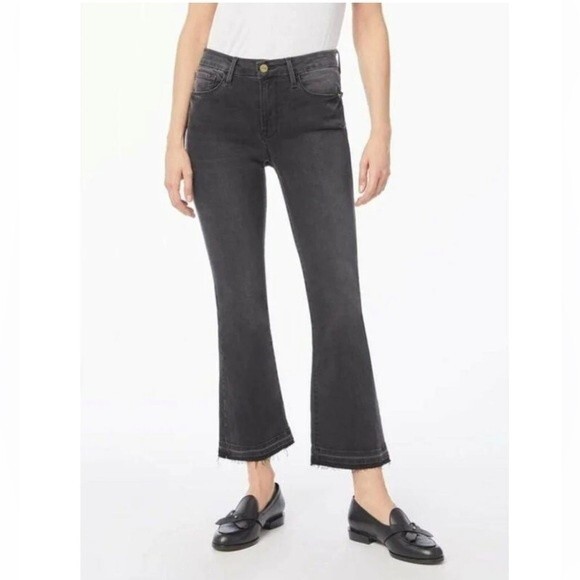 Frame Denim Le Crop Mini Boot jeans in Mardel - Picture 1 of 14